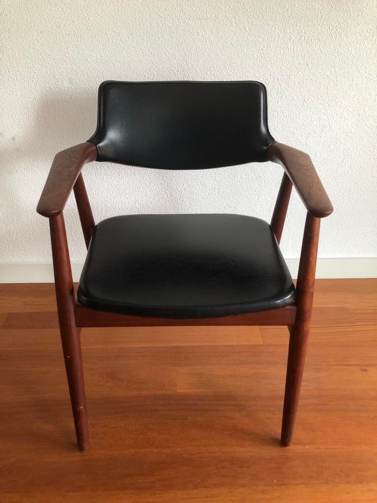 Sven Aage Eriksen Topform Koehoorn Stoel, Ophalen, Gebruikt, Zwart, Midcentury retro deens design