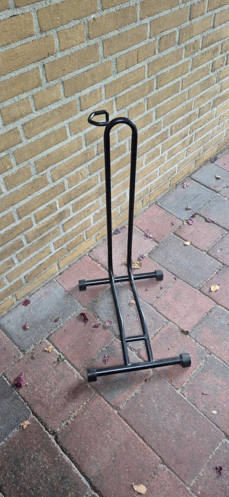 Fietsstandaard., Ophalen