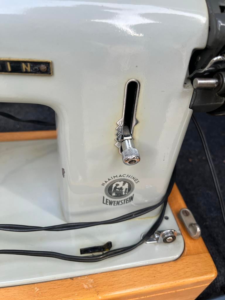 Antieke Lewenstein Naaimachine Model 53 met Handleiding, Ophalen of Verzenden, Gebruikt, Naaimachine, Lewenstein