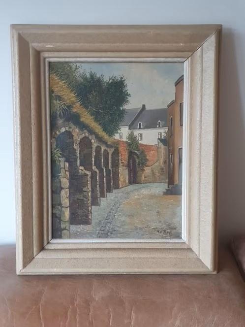 schilderij Lange grachtje Maastricht M v Hoppe, Antiek en Kunst, Ophalen