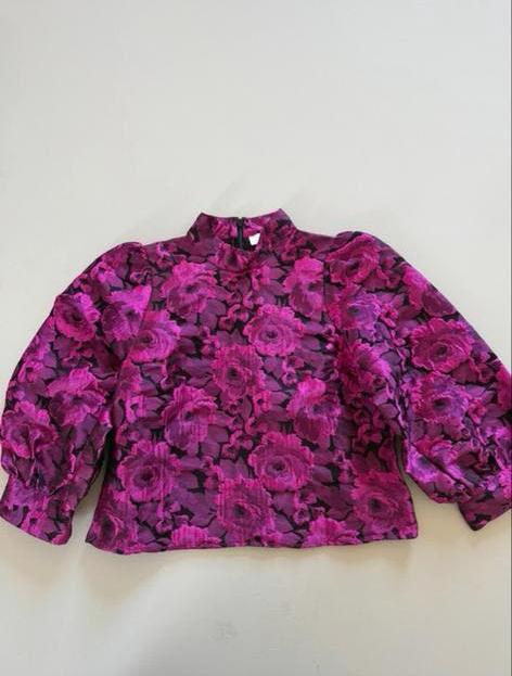 Shoeby Monica Geuze top blouse maat M, Ophalen of Verzenden, Zo goed als nieuw, Maat 38/40 (M), Paars