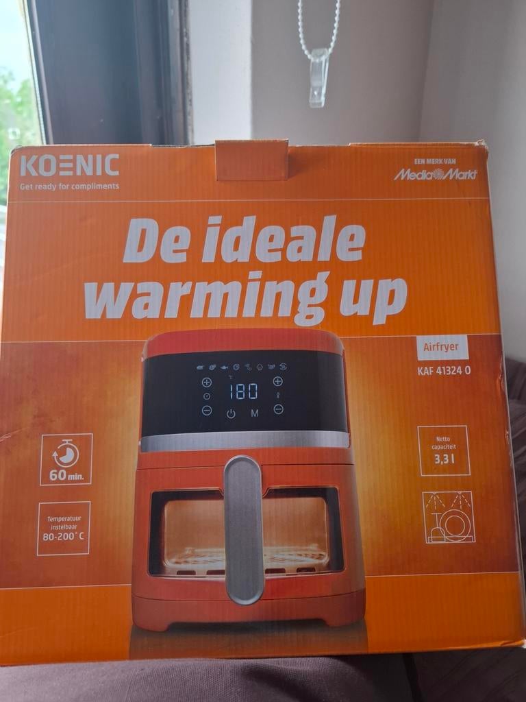 Oranje Koenic KAF 41324 voor het WK, Ophalen of Verzenden, Zo goed als nieuw, Airfryer, 1500 gram of meer