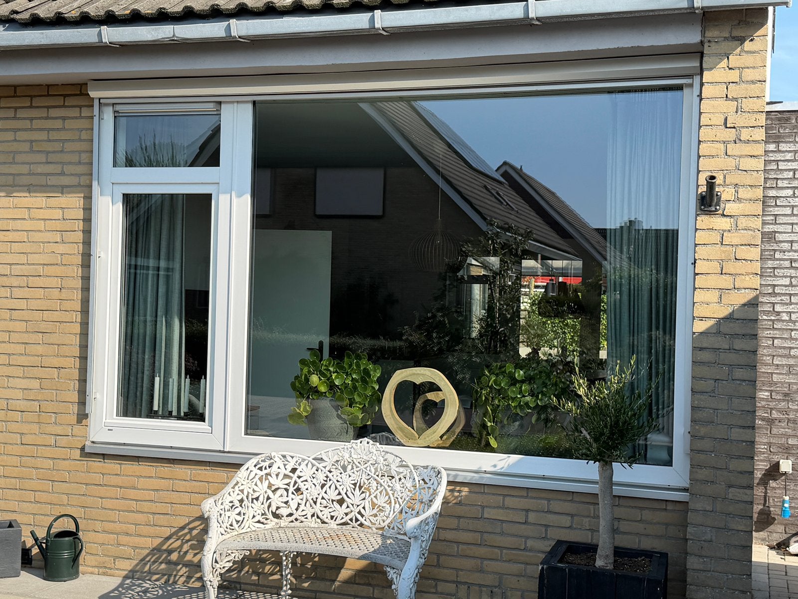 Screen 3.30 br x 185 hoog, Tuin en Terras, Ophalen, Elektrisch, Zo goed als nieuw, 150 tot 300 cm