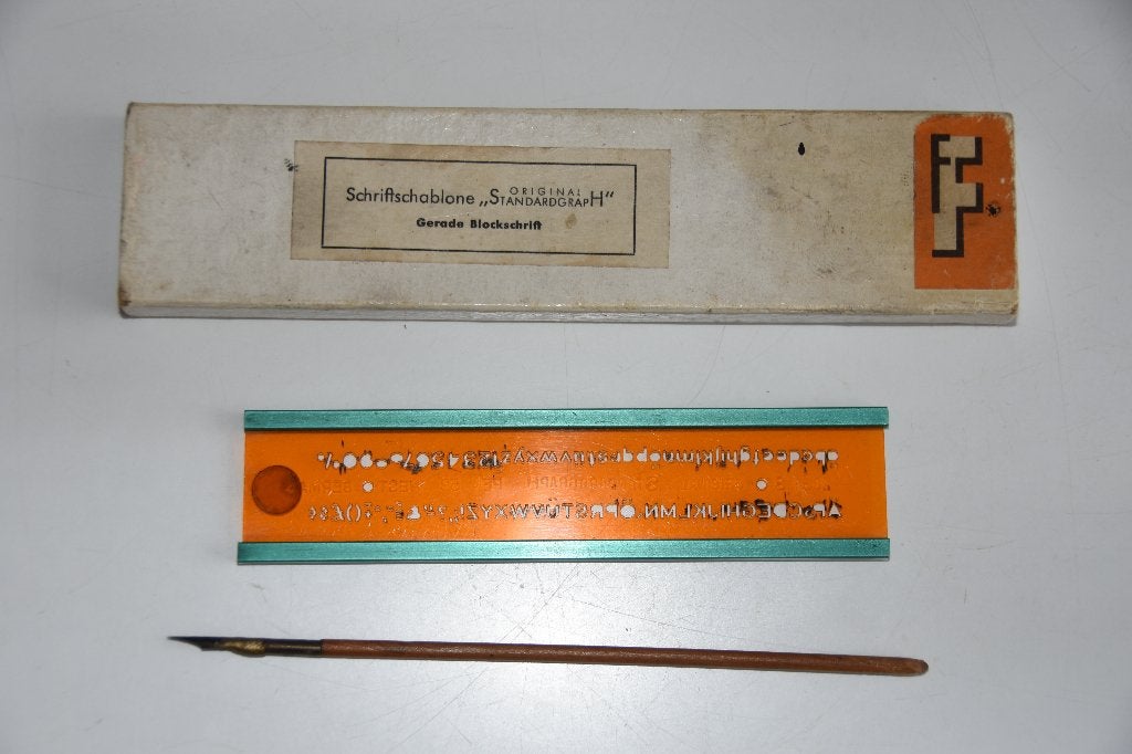 Schriftschablone Standardgraph sjabloon letters tekenen, Verzenden