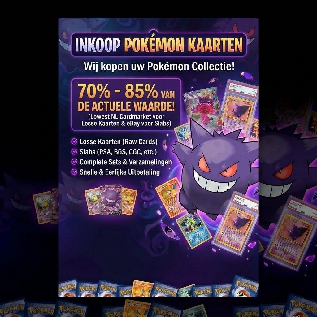 Inkoop Pokémon kaarten: tot 85% van de waarde, Ophalen of Verzenden, Gebruikt, Meerdere kaarten
