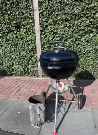 Weber Kettle Plus 47cm BBQ | incl. kolenstarter, Tuin en Terras, Ophalen, Gebruikt, Weber