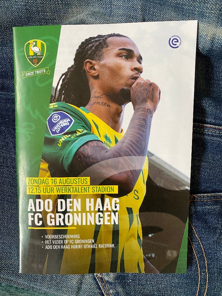 Programmaboekje ADO Den Haag v FC Groningen 16-08-2026, Verzenden, Nieuw, Overige binnenlandse clubs, Overige typen