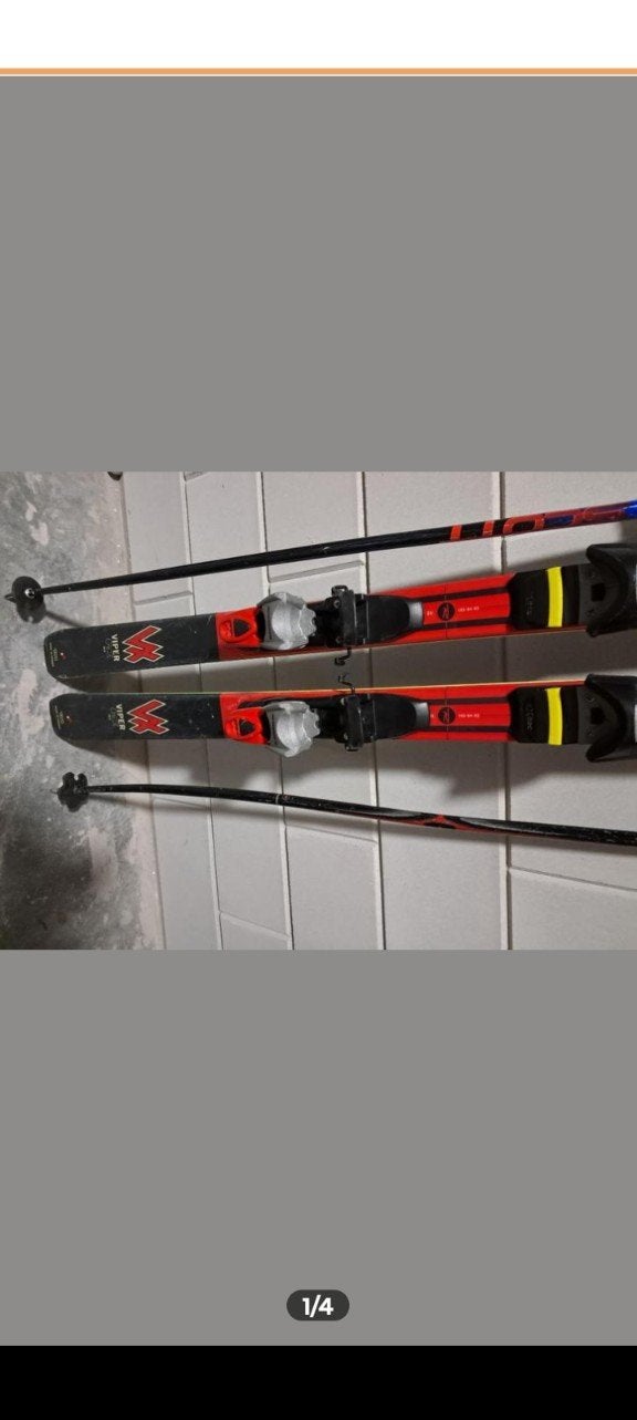 Rossignol ski's 185cm met bindingen en skistokken, Rossignol, Ophalen of Verzenden, Skiën, Ski's