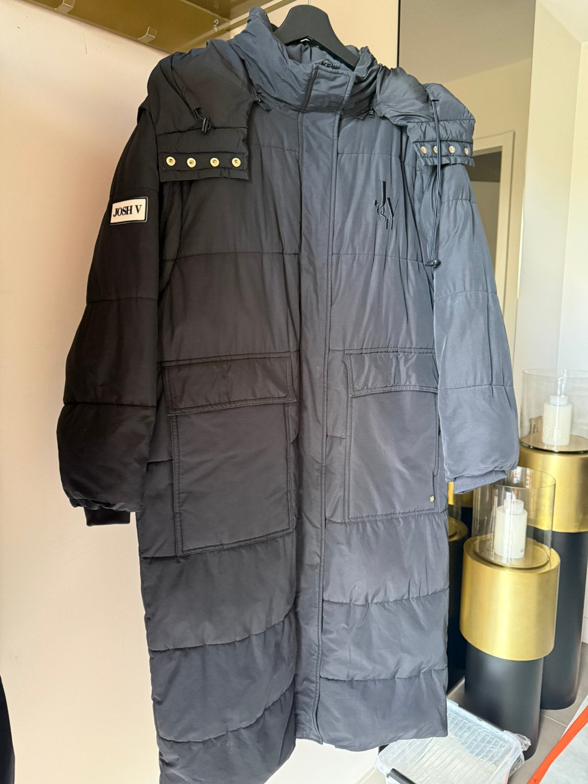 Josh V - Neveah winterjas maat L, Kleding | Dames, Ophalen of Verzenden, Zo goed als nieuw, Zwart