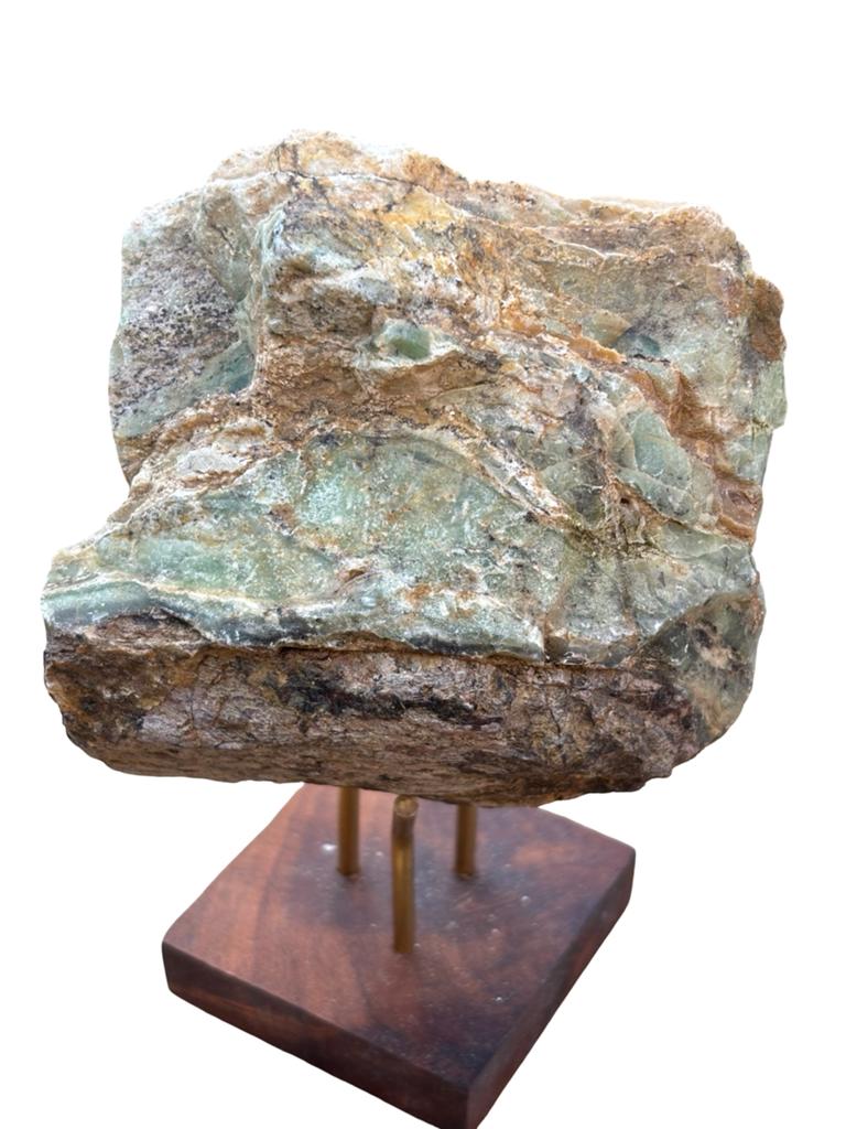 Kiwi Opaal Mineraal - Ruwe Steen 736g, Verzamelen, Mineralen en Fossielen, Ophalen of Verzenden, Mineraal