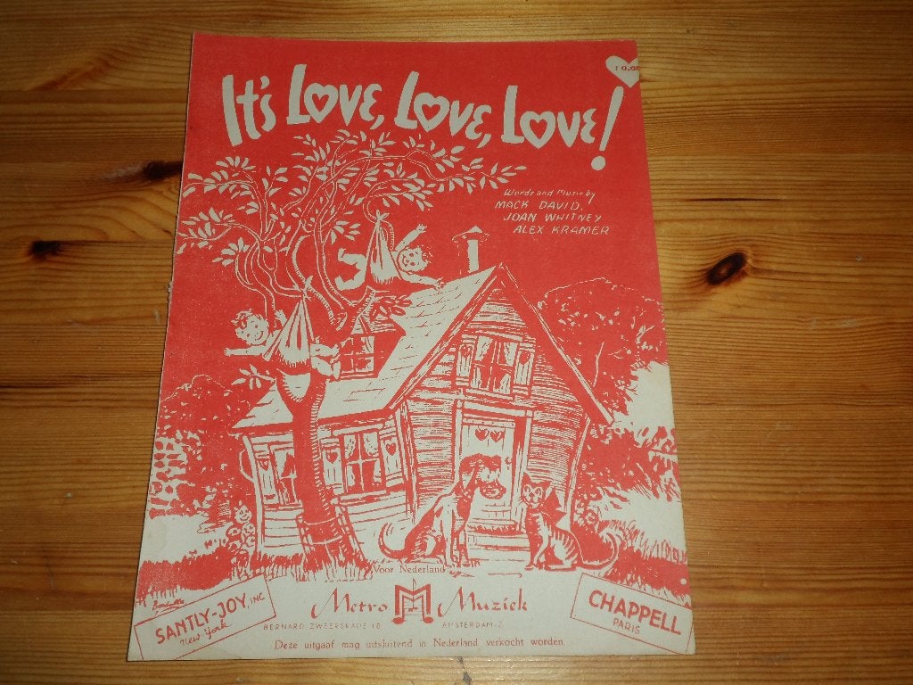 It's love love love - david / whitney / kramer, Gebruikt, Gitaar, Ophalen of Verzenden, Artiest of Componist
