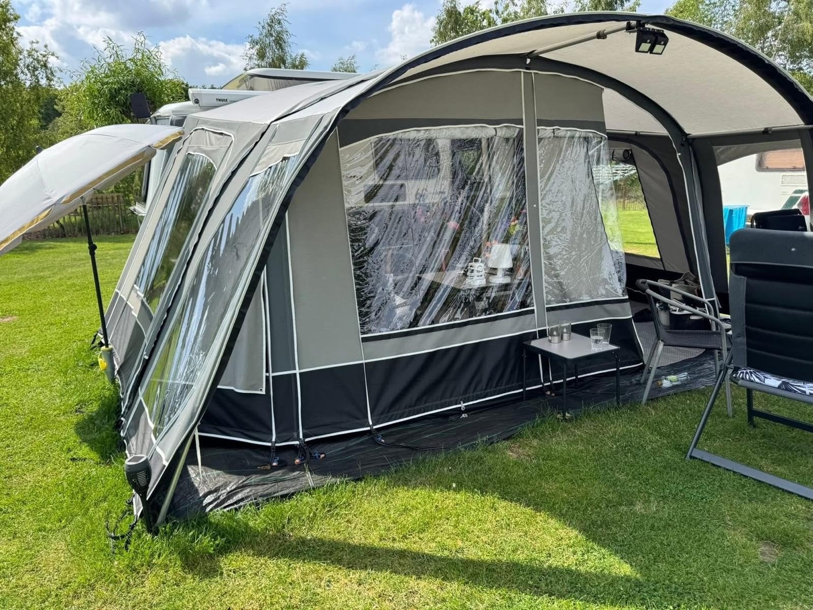 Voortent + petluifel voor Eriba Troll 542., Ophalen of Verzenden, Zo goed als nieuw, Ten Cate All Season 240g/m2, Unico Ventura