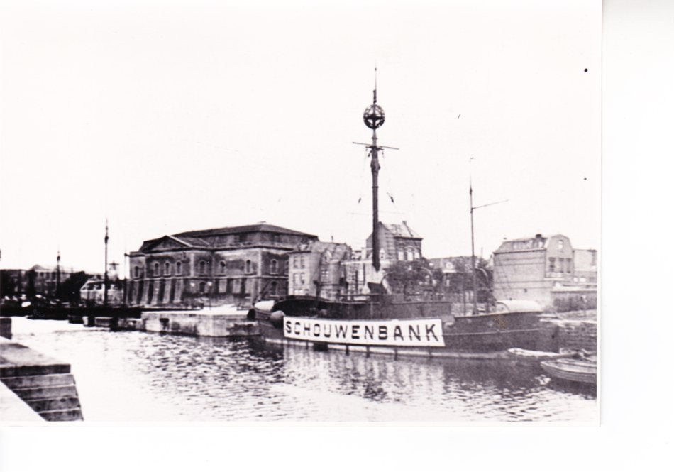 Lichtschip ,,Schouwenbank'' Dokhaven in Vlissingen.13-08, Foto, Ophalen of Verzenden, Zo goed als nieuw, 1940 tot 1960