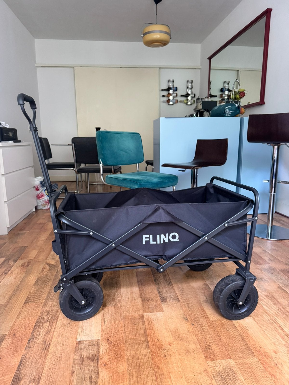 Flinq Bolderkar - Opvouwbaar, 100L, 100kg draagkracht, Ophalen, Opvouwbaar, Zo goed als nieuw