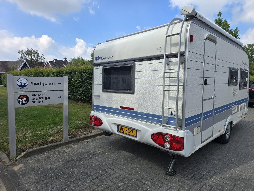 Hobby De luxe Easy 440 SF met mover + 4 persoons, Caravans en Kamperen, Schokbreker, Hobby, Bedrijf, Treinzit