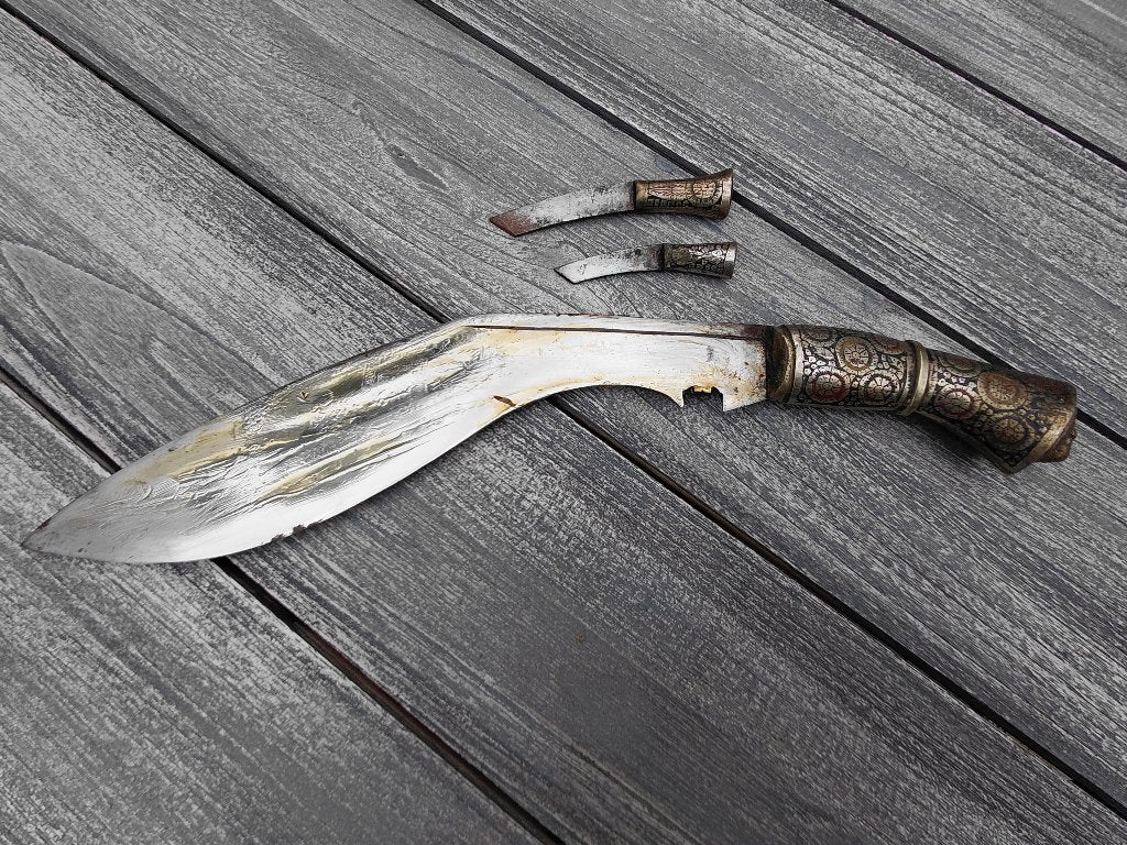 antieke Kukri Gurkha dolk, Verzamelen, Ophalen of Verzenden, Overige soorten, Azië, Mes of Dolk