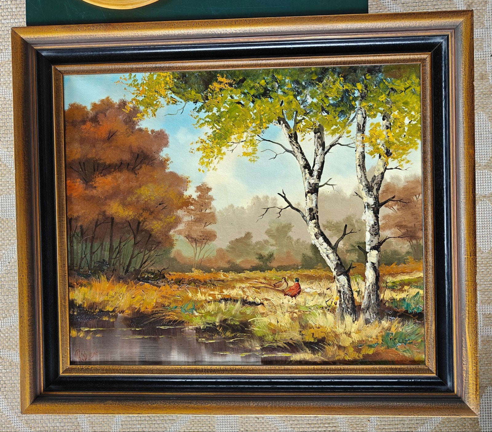 Schilderij Landschap, Antiek en Kunst, Kunst | Schilderijen | Klassiek, Ophalen, Doek, Realistisch, Landschap