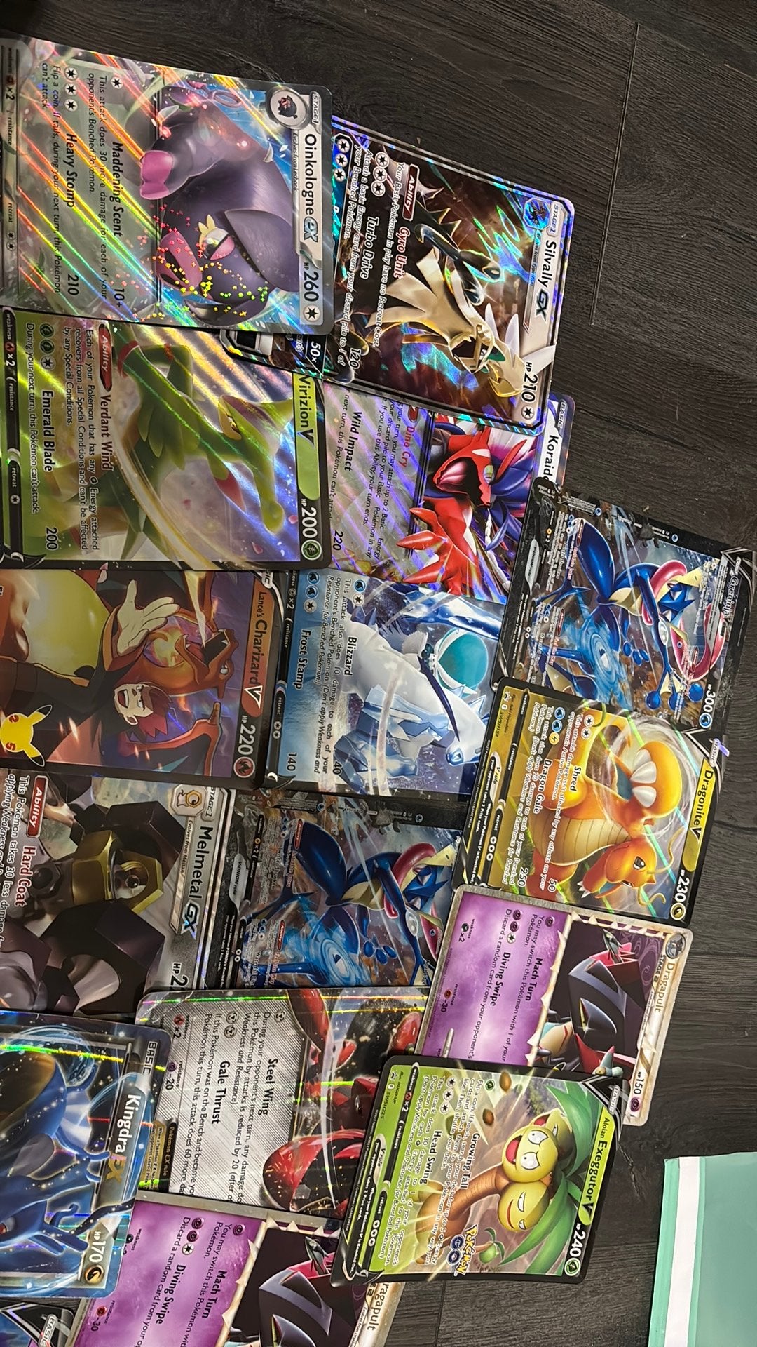 Veel grote pokemon kaarten, Ophalen, Zo goed als nieuw, Meerdere kaarten