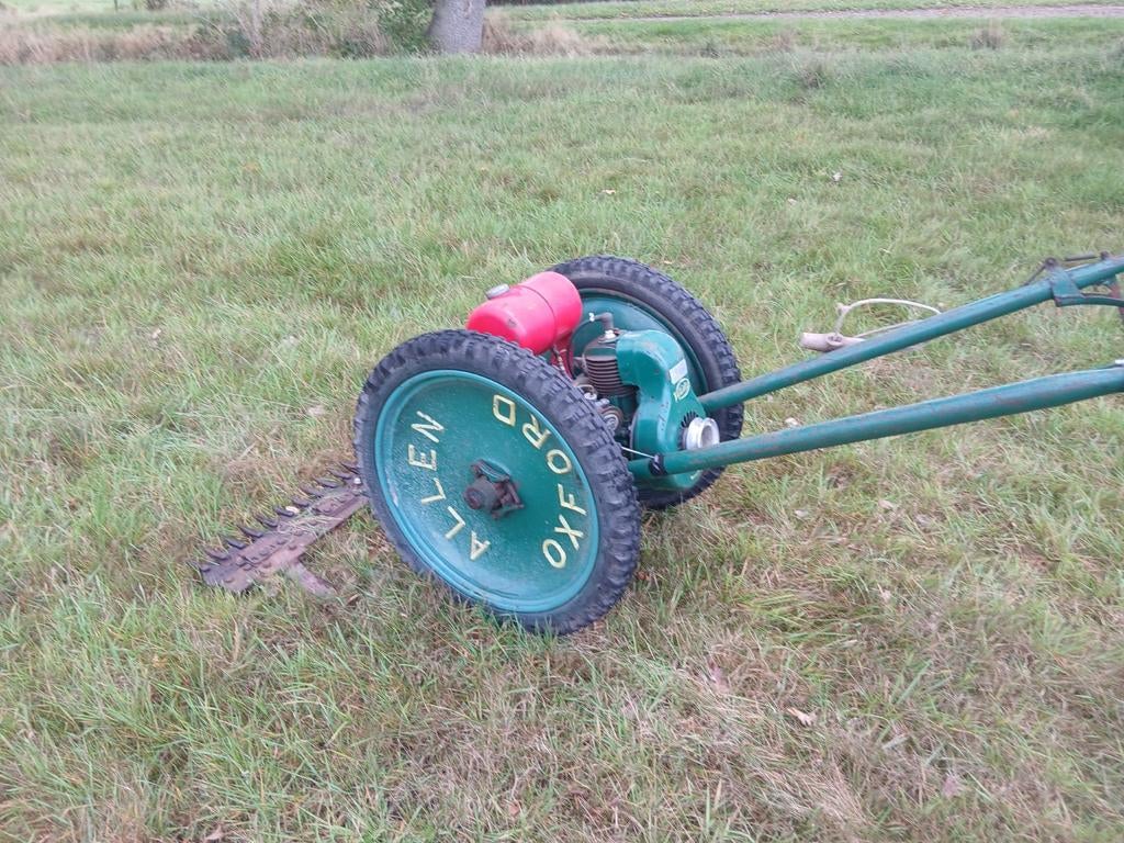 Antieke balkmaaier, kopmaaier, maaibalk + sloper, Tuin en Terras, Grasmaaiers, Ophalen of Verzenden, Gebruikt, 50 cm of meer
