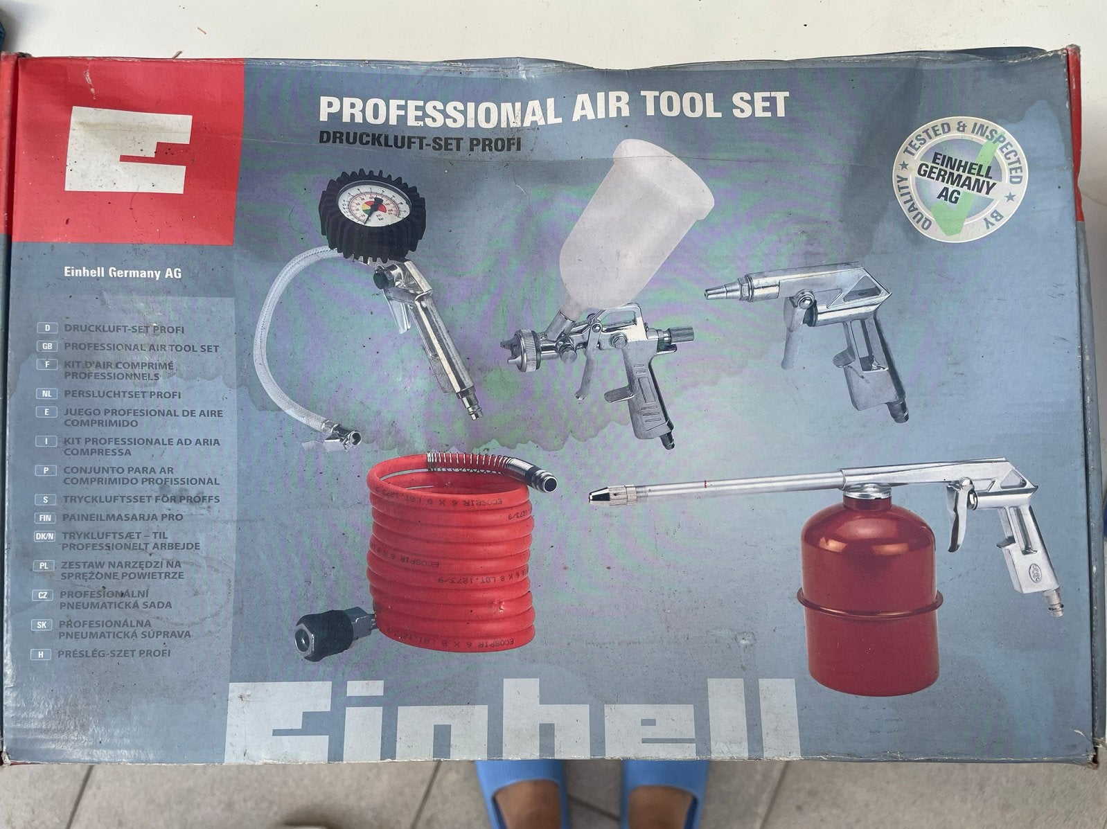 Einhell Professional Air Tool Set - Nieuw in doos, Doe-het-zelf en Verbouw, Nieuw, Ophalen of Verzenden, Minder dan 200 liter/min