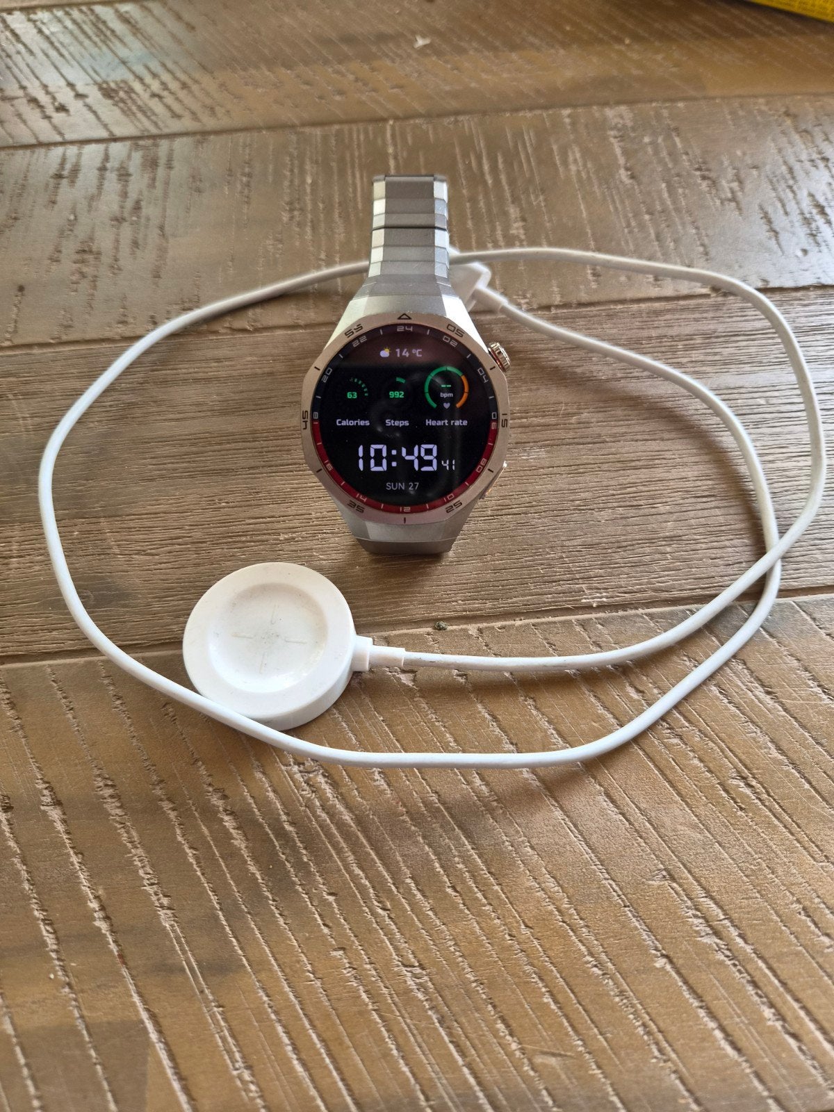 Huawei Watch GT 5 Pro met titanium band, Ophalen of Verzenden, Gebruikt, Huawei