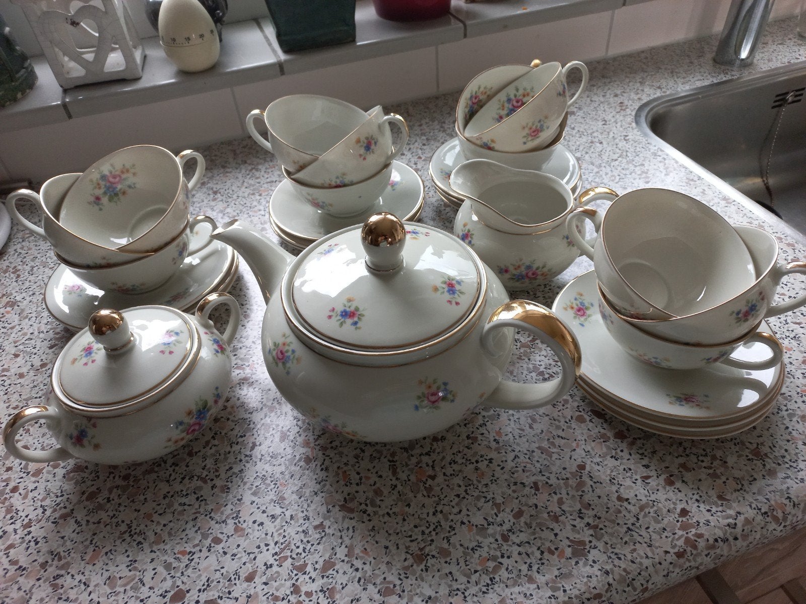 Oud theeservies., Ophalen
