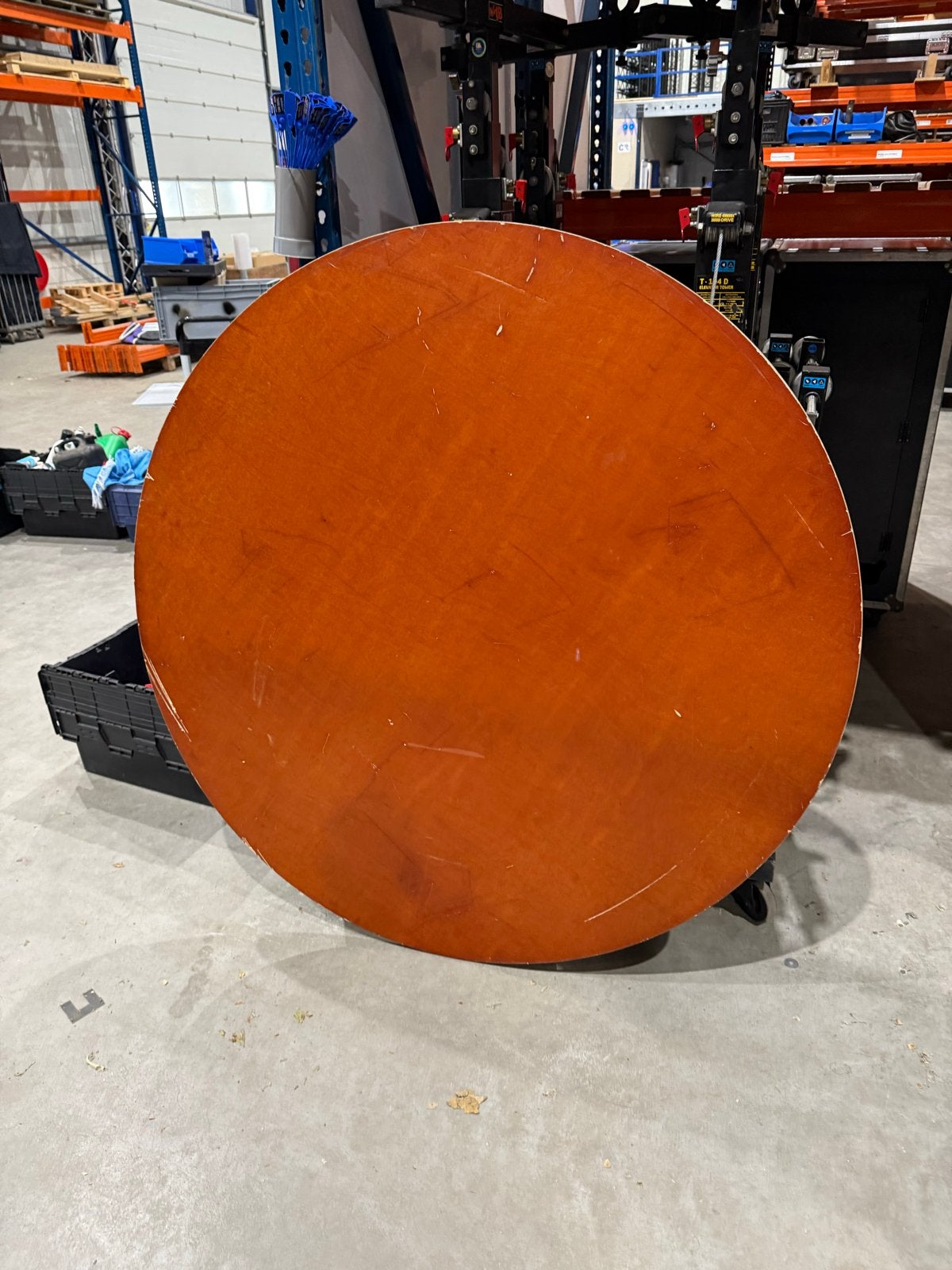 Ronde houten tafel - Gebruikt 150cm, Ophalen, Gebruikt, 100 tot 150 cm, Rond