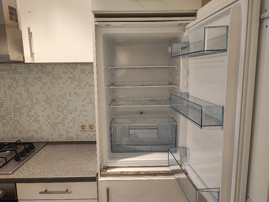 Complete rechte keuken 270cm inbouw oven en -ijskast, Ophalen, Gebruikt, Overige materialen, Wit