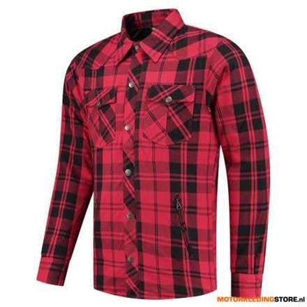 Rusty Stitches Super Neil V2 Motorshirt, Rood-Zwart, Motoren, Ophalen of Verzenden, Nieuw met kaartje