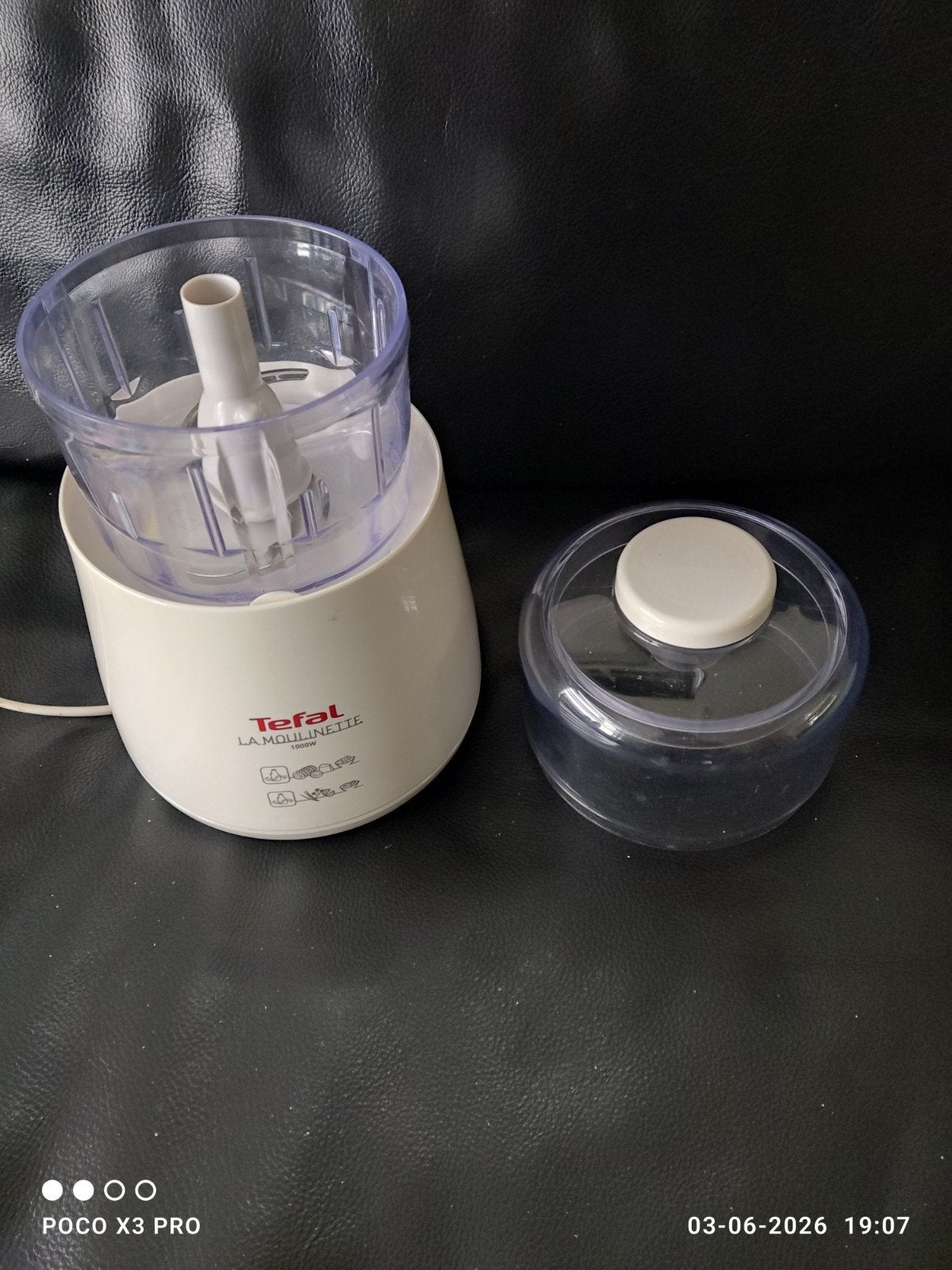 Tefal La Moulinette  Hakmolen  Hakreservoir 300ml  1000W, Ophalen, Zo goed als nieuw, Vaatwasserbestendig, Minder dan 1 liter