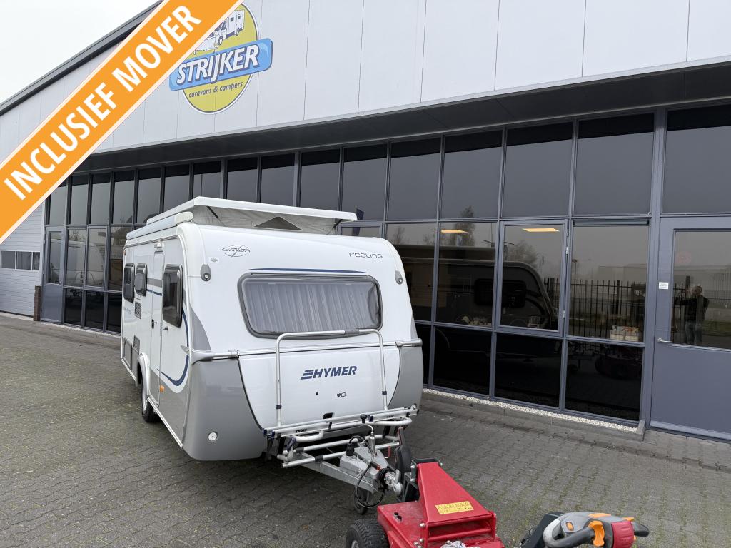 Eriba Feeling 425 Bed + Zit + WC + Mover + Tent + Luifel etc, Caravans en Kamperen, Bedrijf, Treinzit, 750 - 1000 kg, Schokbreker