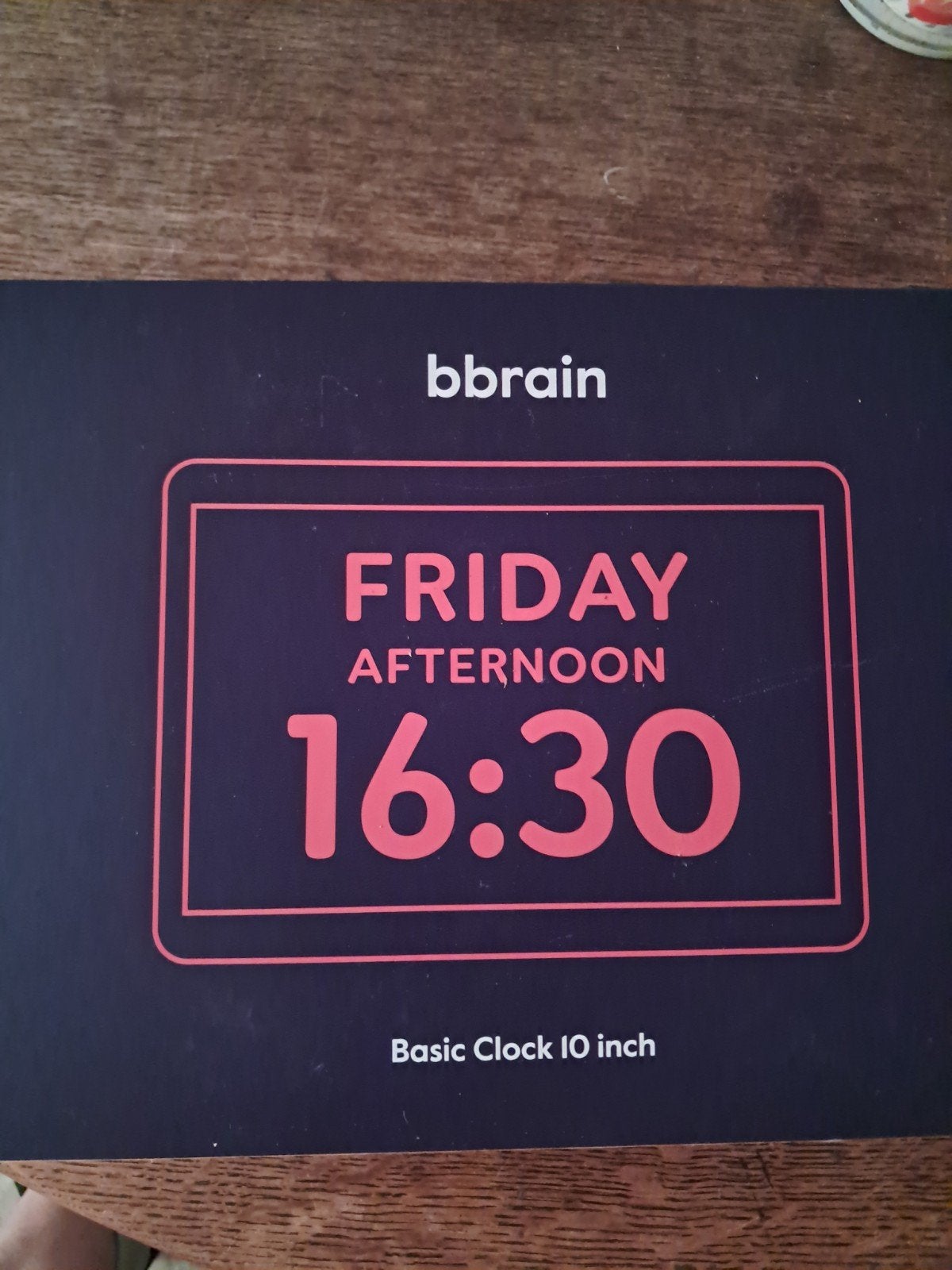 Bbrain Basic Clock 10 inch - Digitale Wekker, Ophalen of Verzenden, Nieuw