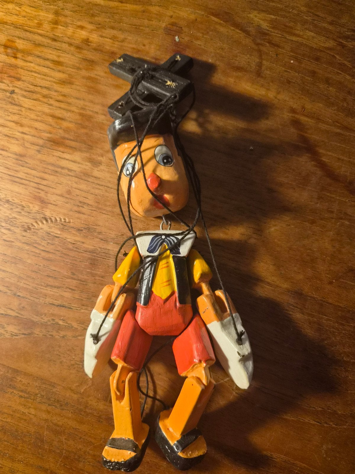 Vintage Pinokkio Houten Marionet Pop - Handgemaakt, Ophalen of Verzenden, Gebruikt, Overige typen