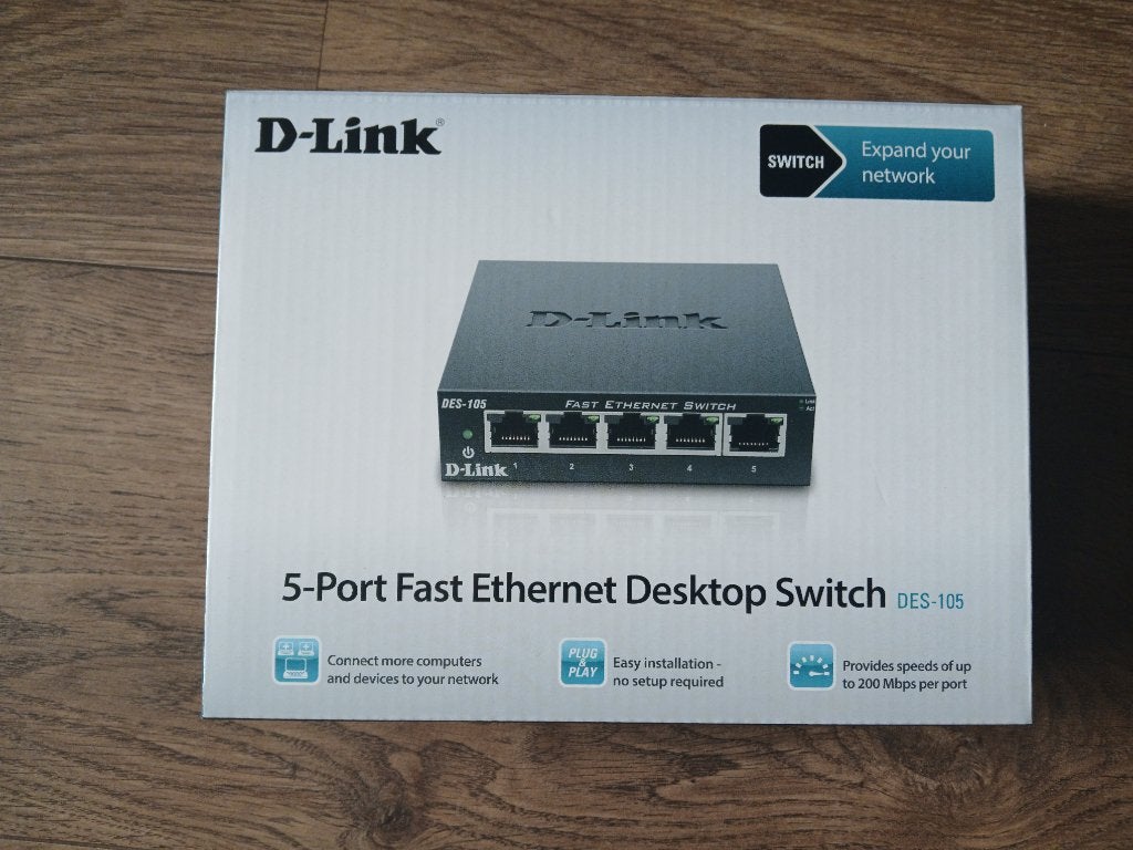 D-Link Fast DESKTOP Ethernet Switch, Computers en Software, Netwerk switches, Verzenden, Nieuw