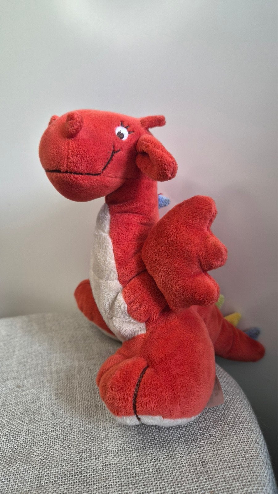 Happy Horse Draak Knuffel - Rood, Zo goed als nieuw, Happy Horse, Ophalen of Verzenden, Middelgroot (20 tot 80 cm), Rood