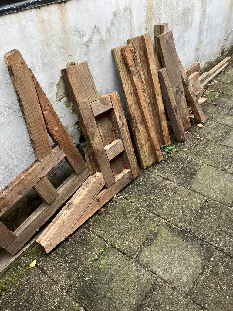 Gebruikt douglashout gratis af te halen, Doe-het-zelf en Verbouw, Hout en Planken, Ophalen, Minder dan 25 mm, Zo goed als nieuw