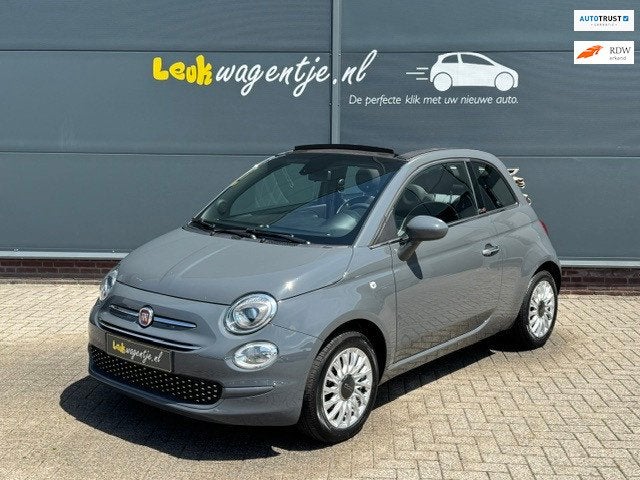 Fiat 500 C 1.2 Lounge Cabrio *carplay *cruise *p-sensor, Auto's, Fiat, Voorwielaandrijving, Gebruikt, 4 cilinders, Cabriolet