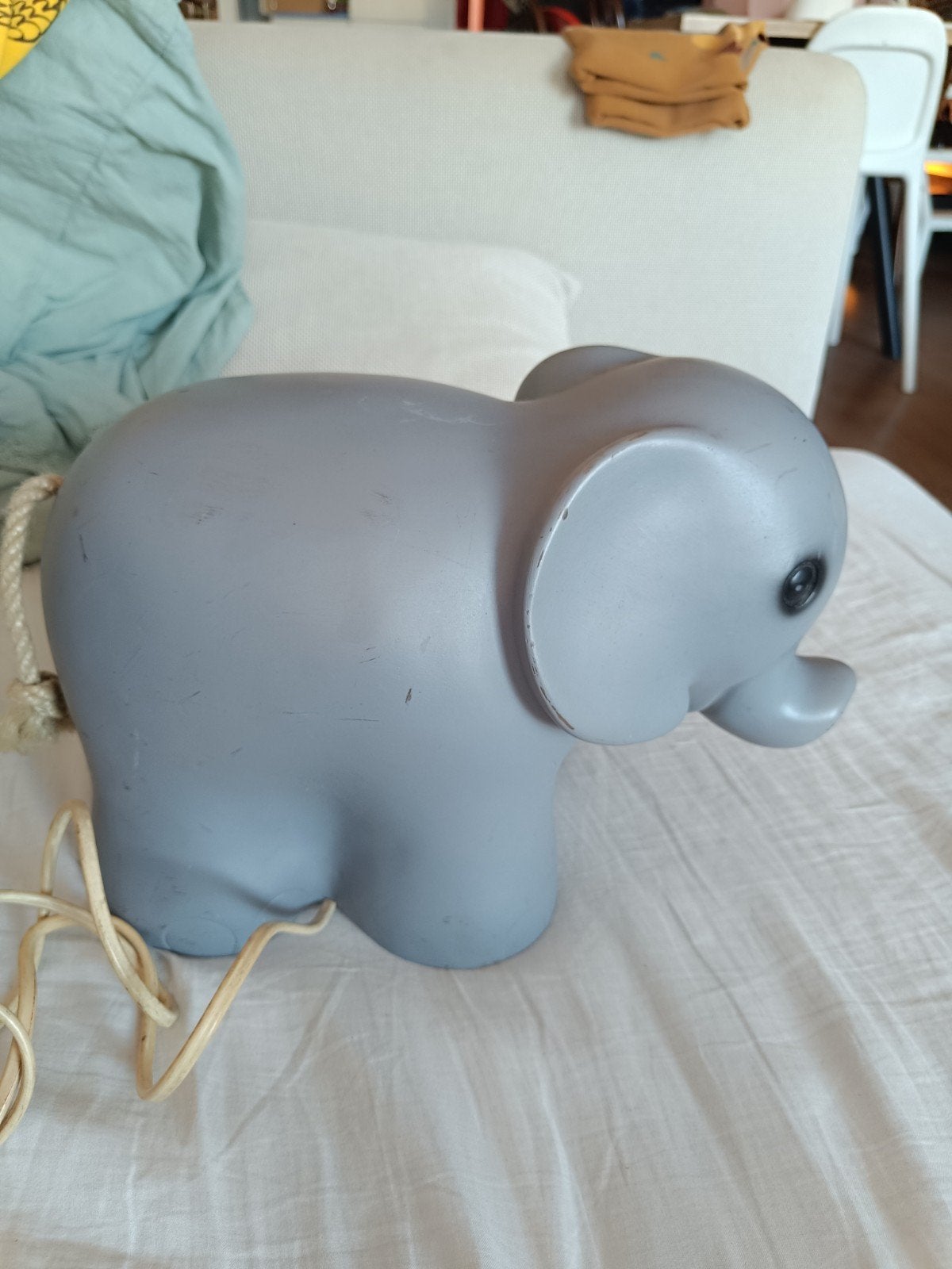 Heico kinderlamp olifant, Gebruikt, Ophalen of Verzenden, Grijs, Lamp