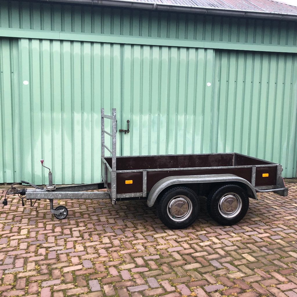 Geremde aanhangwagen tandemasser bakmaat 2,50 x 1,30 meter, Ophalen