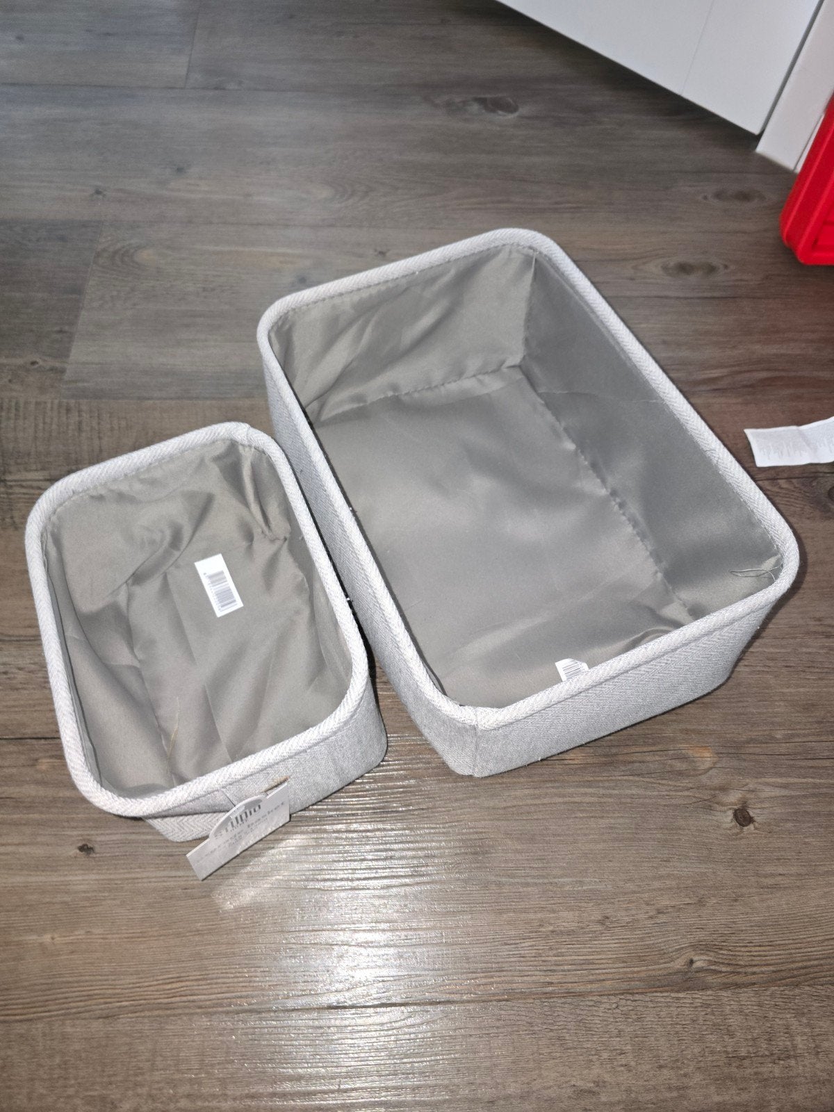 Set van 2 grijze opbergbakjes - Studio Home, Nieuw, Ophalen of Verzenden, Modern, Grijs