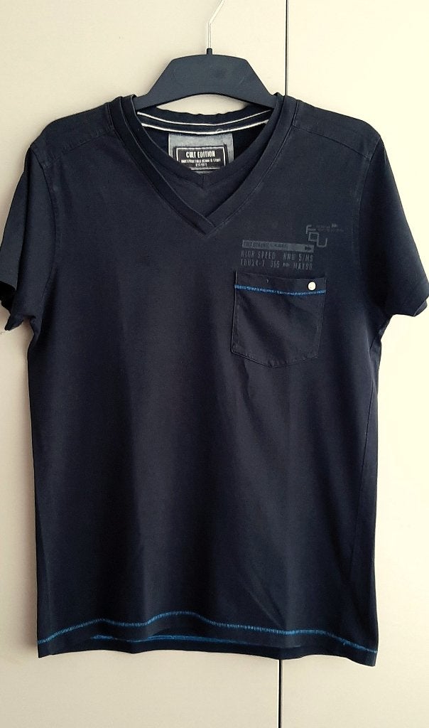 CULT EDITION, zwart T-shirt korte mouw, maat M, Kleding | Heren, T-shirts, Gedragen, Maat 48/50 (M), Zwart, Ophalen of Verzenden