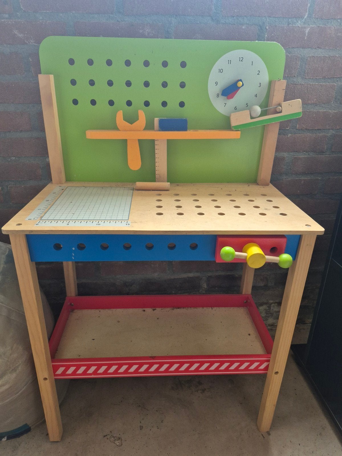 Houten speelgoed werkbank voor kinderen, Kinderen en Baby's, Speelgoed | Educatief en Creatief, Ophalen of Verzenden, Gebruikt