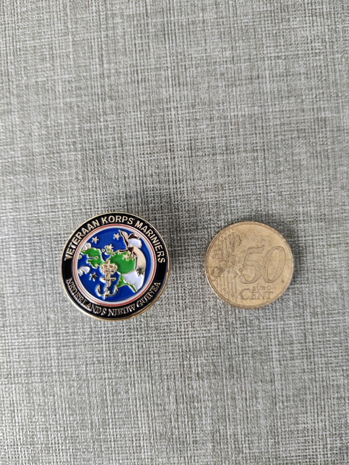 Speldje mariniers nieuw Guinea, Verzenden, Marine, Nederland, Embleem of Badge