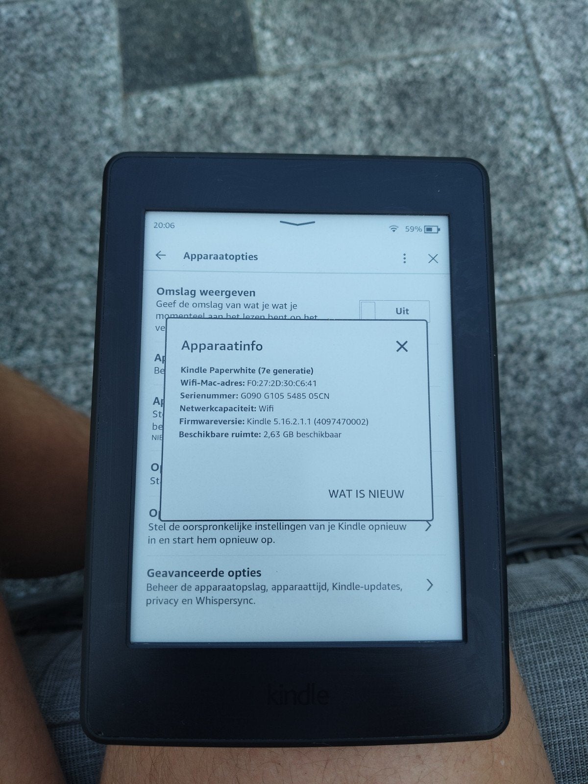 Amazon Kindle Paperwhite 7e generatie, 6 inch of minder, Ophalen of Verzenden, 4 GB of minder, Amazon
