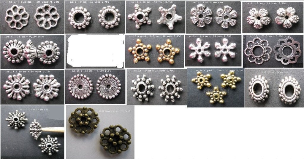 spacers v.a. 0,05€ - 0,25€, Ophalen of Verzenden, Nieuw, Kraal