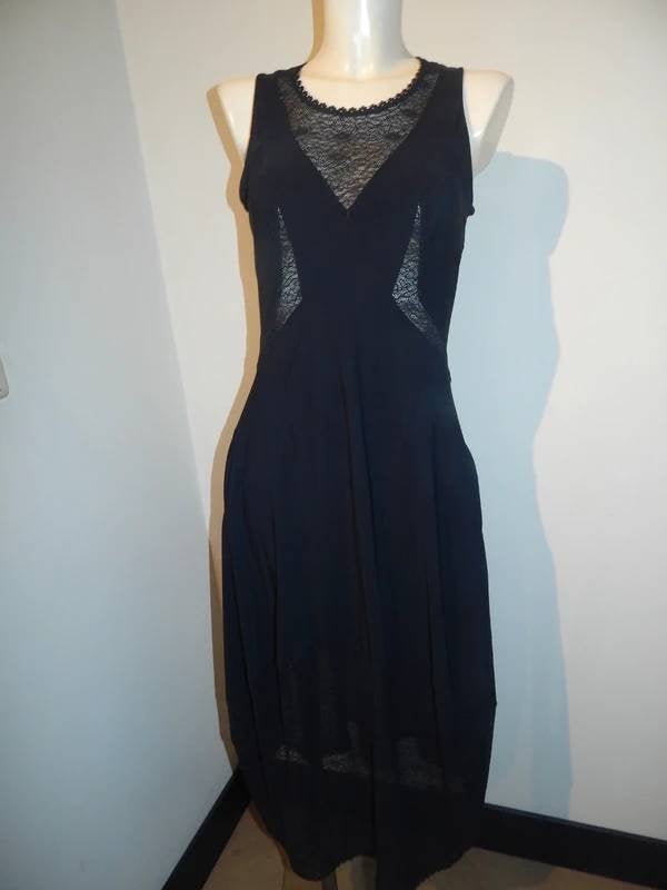 High Use travel stof jurk rok valt bol voile delen sier stof, Kleding | Dames, Maat 38/40 (M), Verzenden, Zwart, Zo goed als nieuw