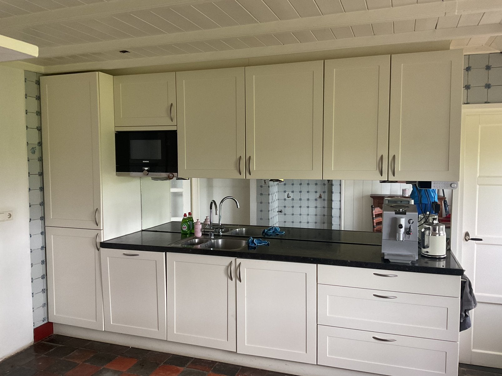 Keuken, landelijke stijl, Huis en Inrichting, Ophalen, Zo goed als nieuw, Graniet of Steen, Hoekkeuken