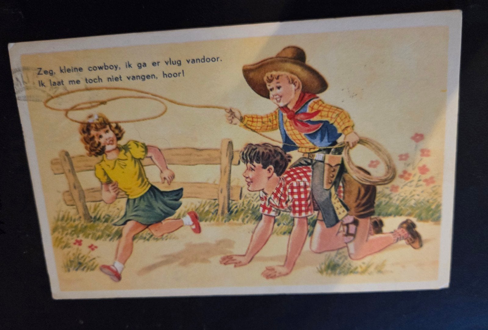 Cowboy en Kinderen (1959), Verzenden, 1940 tot 1960, Gelopen, Kinderen