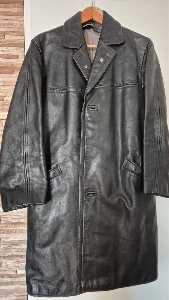 Vintage leren jas mt 46 merk Nikator jaren 1950 tm 1980, Verzamelen, Militaria | Tweede Wereldoorlog, Ophalen of Verzenden, Landmacht