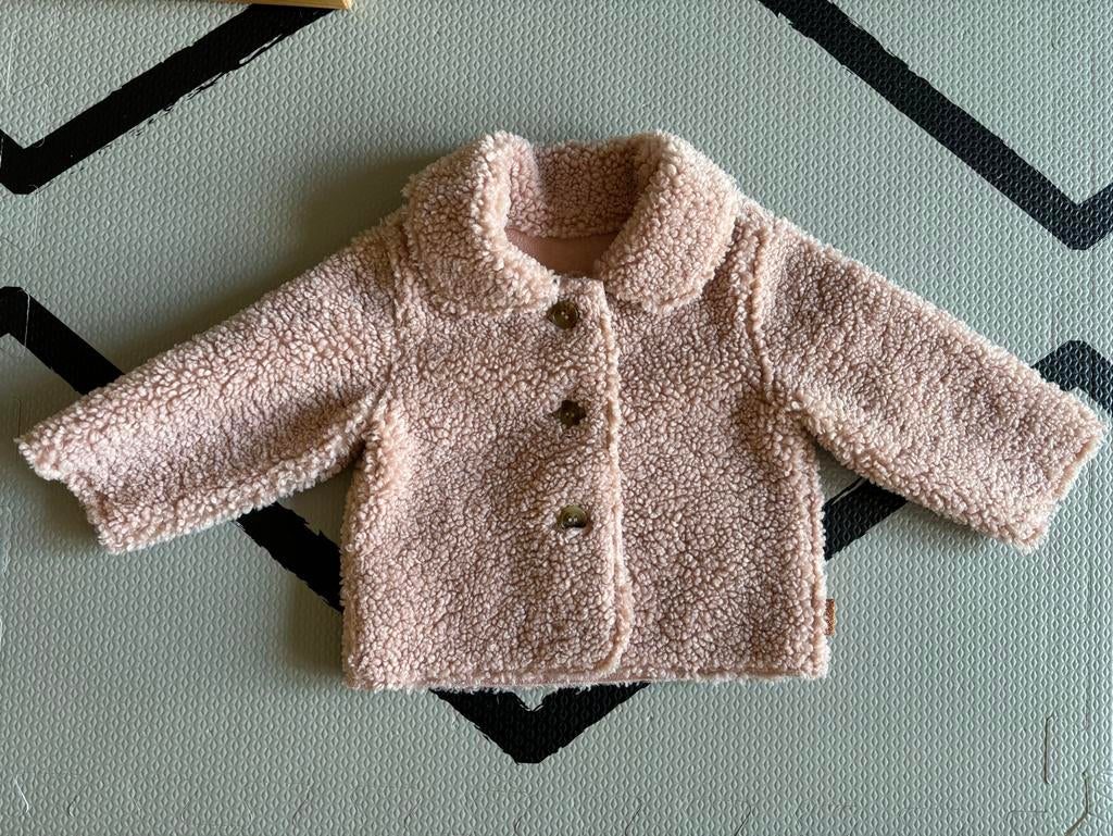 Noppies babyjasje omkeerbaar roze, maat 56, Ophalen of Verzenden, Zo goed als nieuw, Meisje, Jasje